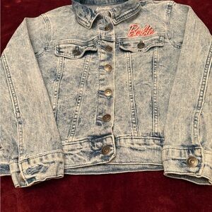 Barbie Light Blue Denim Jacket with Pink Embroidery